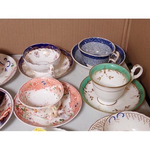 391 - Collection of mainly 19th Century Tea Cups and Saucers