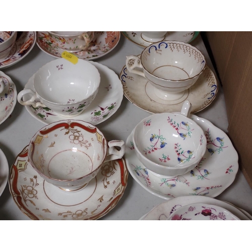 391 - Collection of mainly 19th Century Tea Cups and Saucers