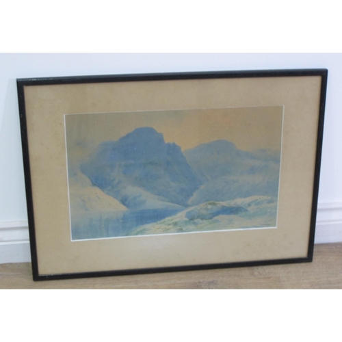 411 - PHIL OSMENT. Deganwy: Lake Landscape; Snowdon Range; Landscape, Snowdonia; and Ogwen Lake ; signed, ... 