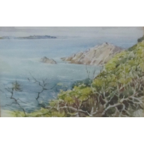 434 - ARTHUR ROYCE BRADBURY. On a Coast, signed, watercolour, 9 1/2 x 14in; and one other watercolour by t... 