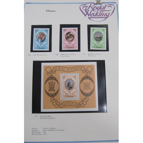 435 - An All World Stamp Collection in four Tower Stamp Albums; a selection of modern mint G.B. Stamps (20... 