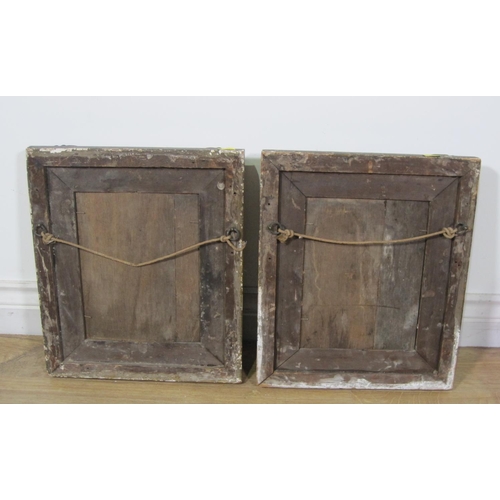 438 - Two 19th Century gilded composition Frames, inset size 9 1/4 x 7in; a pair (2)