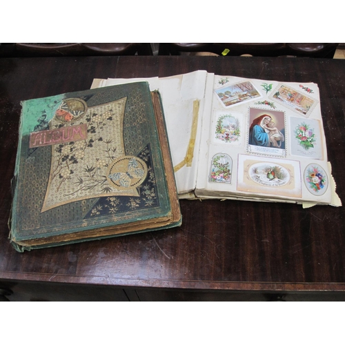 439 - A selection of Victorian and Edwardian Scrap Albums, containing a miscellaneous selection of prints ... 