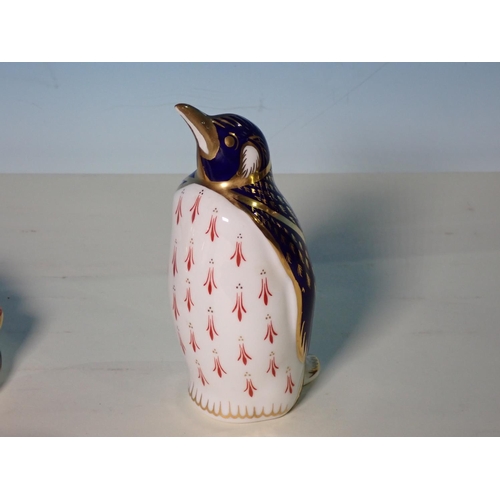 455 - Royal Crown Derby Owl, Penguin, Auk, Fox and Frog