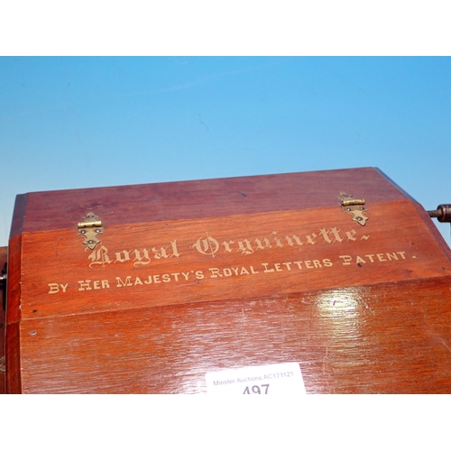 497 - A walnut cased 