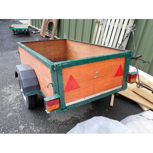 640 - A single axle Car Trailer 5ft x 3ft