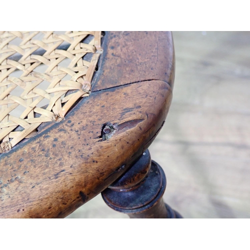 80 - Coronation Stool, Victorian Correction Chair and a rustic Milking Stool