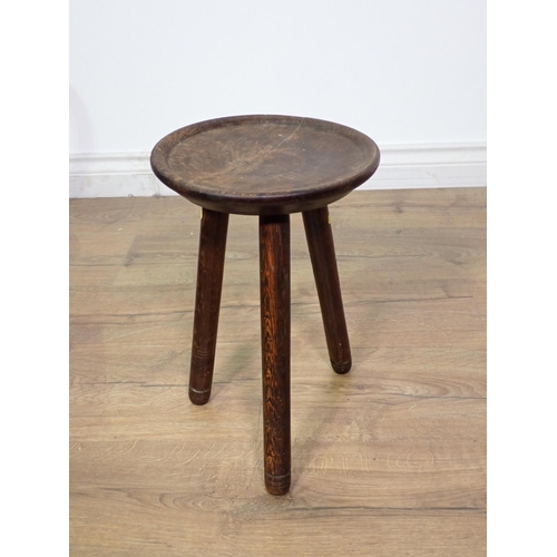 80 - Coronation Stool, Victorian Correction Chair and a rustic Milking Stool