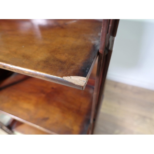 83 - An Edwardian mahogany revolving Bookcase 4ft 2in H x 2ft W A/F