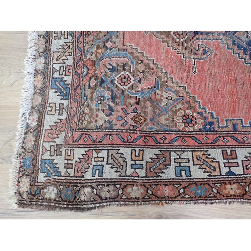 19 - An old Persian Rug 5ft 8in x 3ft 10in