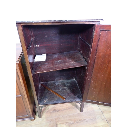 23 - Two mahogany Cupboards