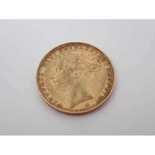 307 - Queen Victoria, Young Head Sovereign, Melbourne Mint, 1886