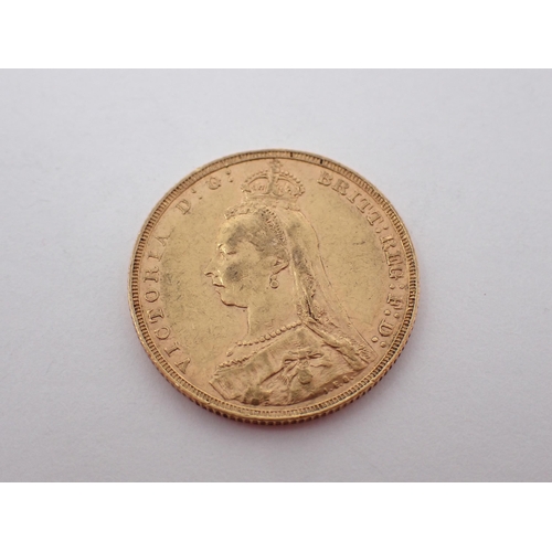 313 - Queen Victoria, Jubilee Head Sovereign, 1890