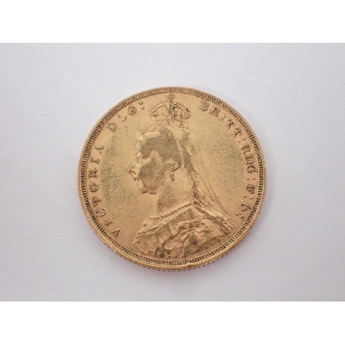 316 - Queen Victoria, Jubilee Head Sovereign, Sydney Mint, 1890