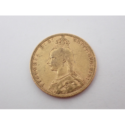 319 - Queen Victoria, Jubilee Head Sovereign, 1891