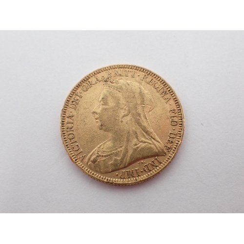 324 - Queen Victoria, Veiled Head Sovereign, 1893