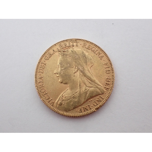 338 - Queen Victoria, Veiled Head Sovereign, Perth Mint, 1901