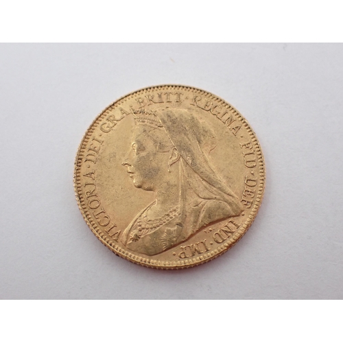 339 - Queen Victoria, Veiled Head Sovereign, Perth Mint, 1901