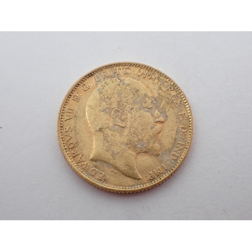 345 - Edward VII, Sovereign, Melbourne Mint, 1905