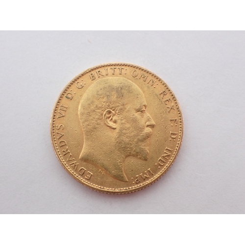 352 - Edward VII, Sovereign, Sydney Mint, 1908