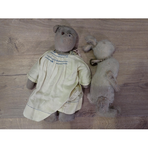 426 - Five vintage Teddy Bears and a Rabbit