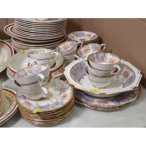 616 - A George Jones Crescent China part Dinner Service, Meat plate is chipped and discoloured, and a part... 