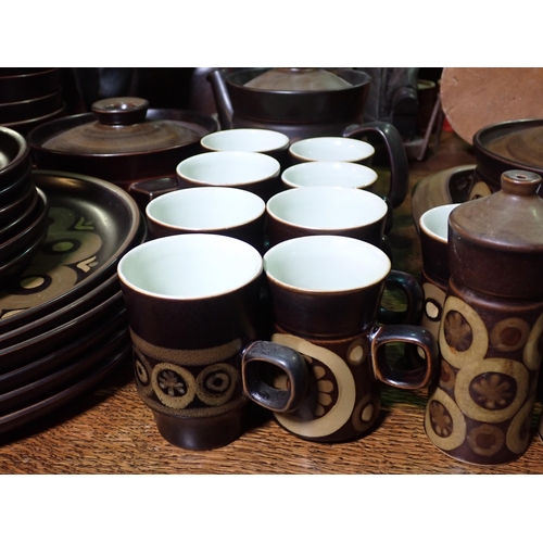 671 - A Denby Arabesque c.1970 Breakfast/Dinner Service, 53 pieces