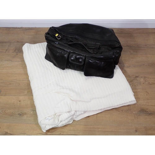 754 - Three leather Hand bags including a Mulberry, a Night Bag and a White Company super king size Bedspr... 