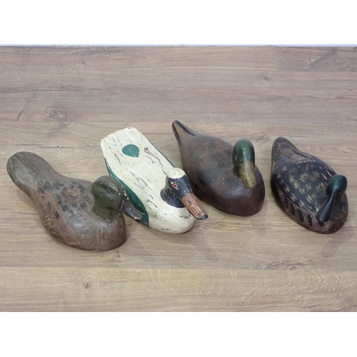 821 - Seven carved and painted decorative duck Decoys