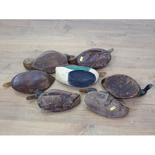 821 - Seven carved and painted decorative duck Decoys