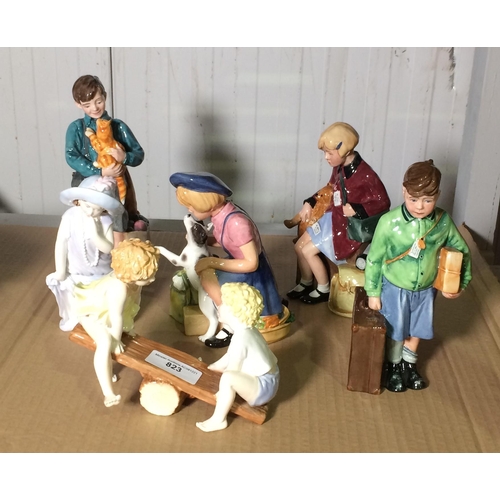 823 - Six Royal Doulton Figurines