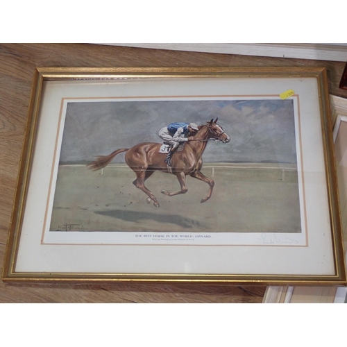 830A - AFTER SIR ALFRED MUNNINGS P.R.A. The Belvoir Hunt, Point-to-Point Meeting, colour reproduction, Pl. ... 