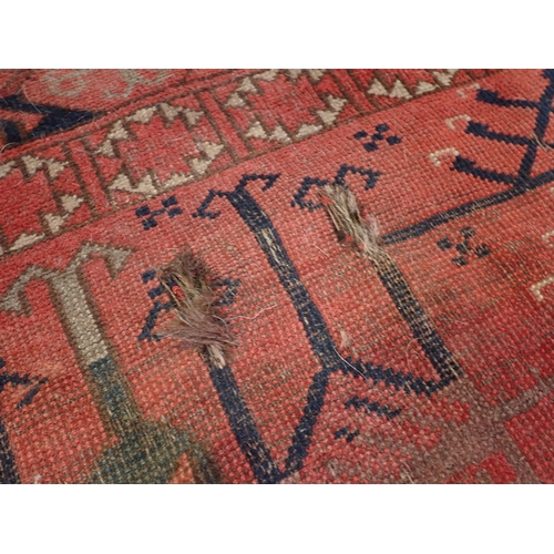 94 - A red ground Rug and a blue ground Rug (both A/F)