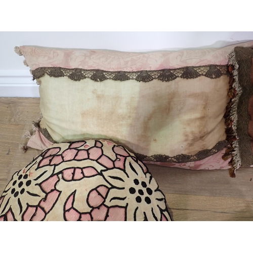 73 - Five antique and vintage Cushions