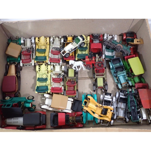 693 - Two boxes on unboxed Lesney and Matchbox Vehicles