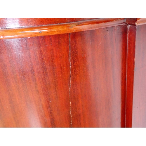 15 - A Victorian mahogany Chiffonier fitted pair of cupboard doors with associated walnut mirror back