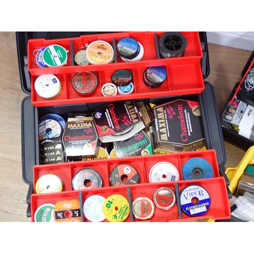 301 - A quantity of Fishing Tackle including Floats, Line, Fly Boxes, etc.