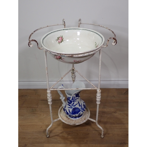 344 - A 19th Century mahogany Corner Washstand fitted single drawer on splayed legs 3ft 3in H x 1ft 10in W... 