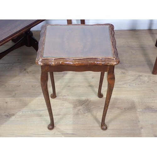 360 - A 19th Century mahogany Side Table fitted single drawer 2ft 2in W x 2ft 1in H, a modern mahogany Cof... 