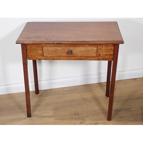 360 - A 19th Century mahogany Side Table fitted single drawer 2ft 2in W x 2ft 1in H, a modern mahogany Cof... 