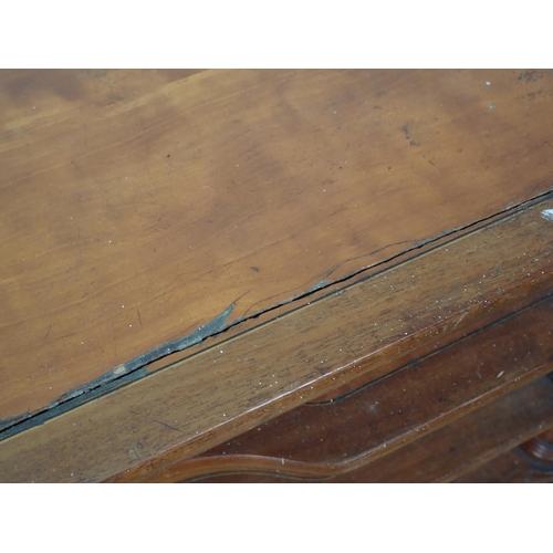 384 - A 19th Century mahogany and satinwood Music Canterbury of four shelves above drawer to base A/F 1ft ... 