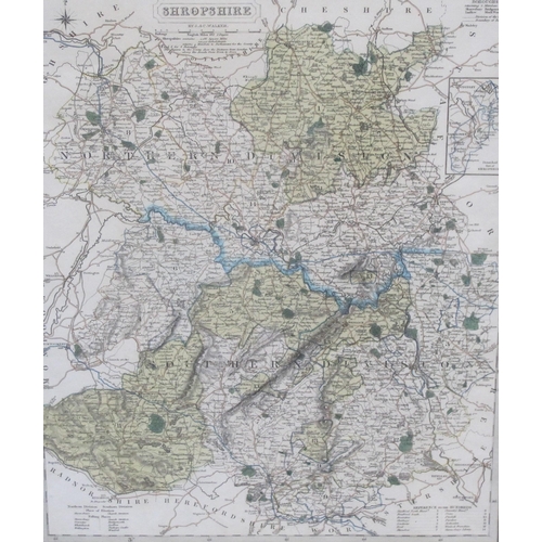 406 - A printed Map titled 'All Friends around the Wrekin', coloured, published by Robt. Darton, Holborn H... 