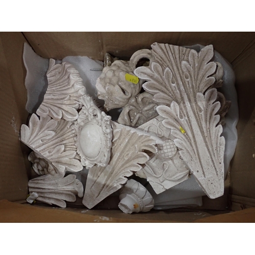 474 - Three boxes of assorted items including Scales, Candelabra, Warming Pans, etc.