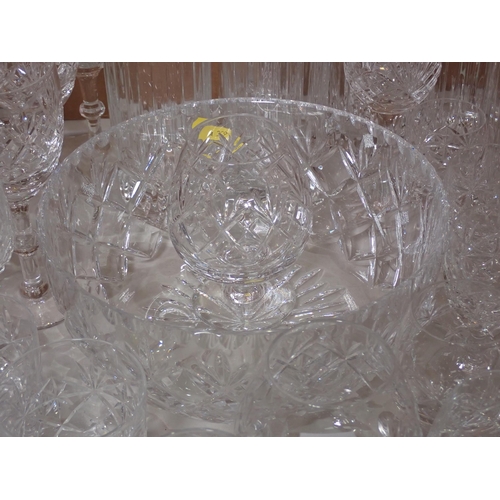 503 - A collection of crystal Drinking Glasses including Wines, Tumblers, Balloons, etc.