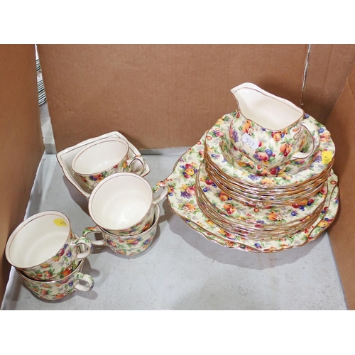 507 - A Japanese egg shell Tea Set and a Winton 'Evesham' Tea Service