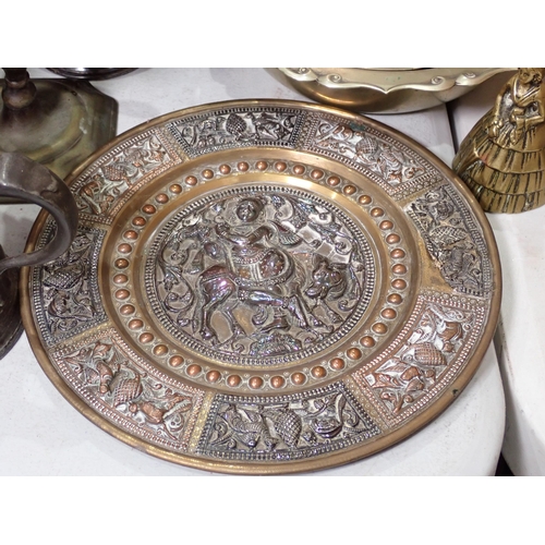 508 - A quantity of plated ware including Muffin Dish and Cover, Candelabra, Tray, etc.