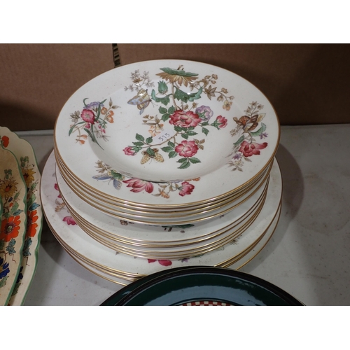 515 - A Masons part Dinner Service, Wedgwood 'Charnwood' Bowls and Plates, Henry & Co. Plates, etc.