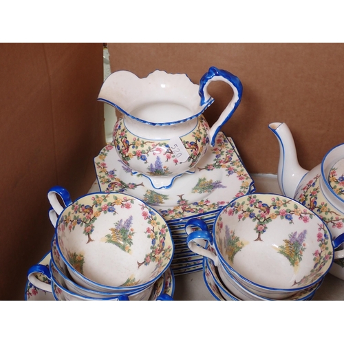 520 - An Aynsley floral decorated Tea Service