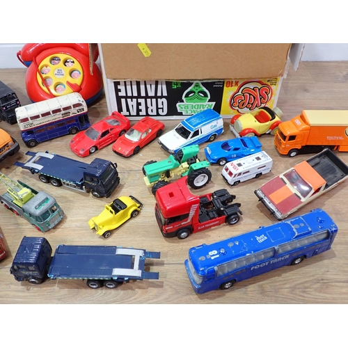 637 - A box of play worn diecast model Vehicles including Lesney Matchbox