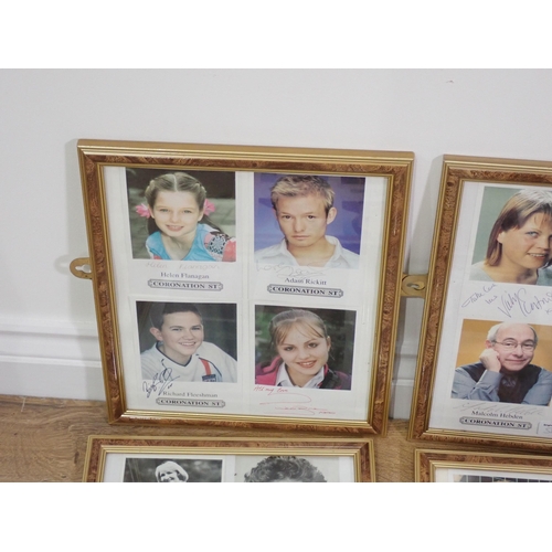 657 - A large quantity of framed and signed Photographs of Coronation Street Stars